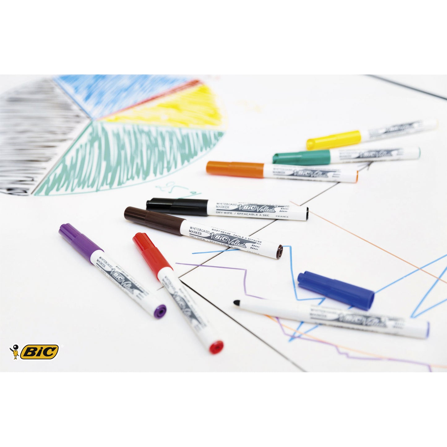 Bic 1741 Whiteboard Marker rond M Rood - 2