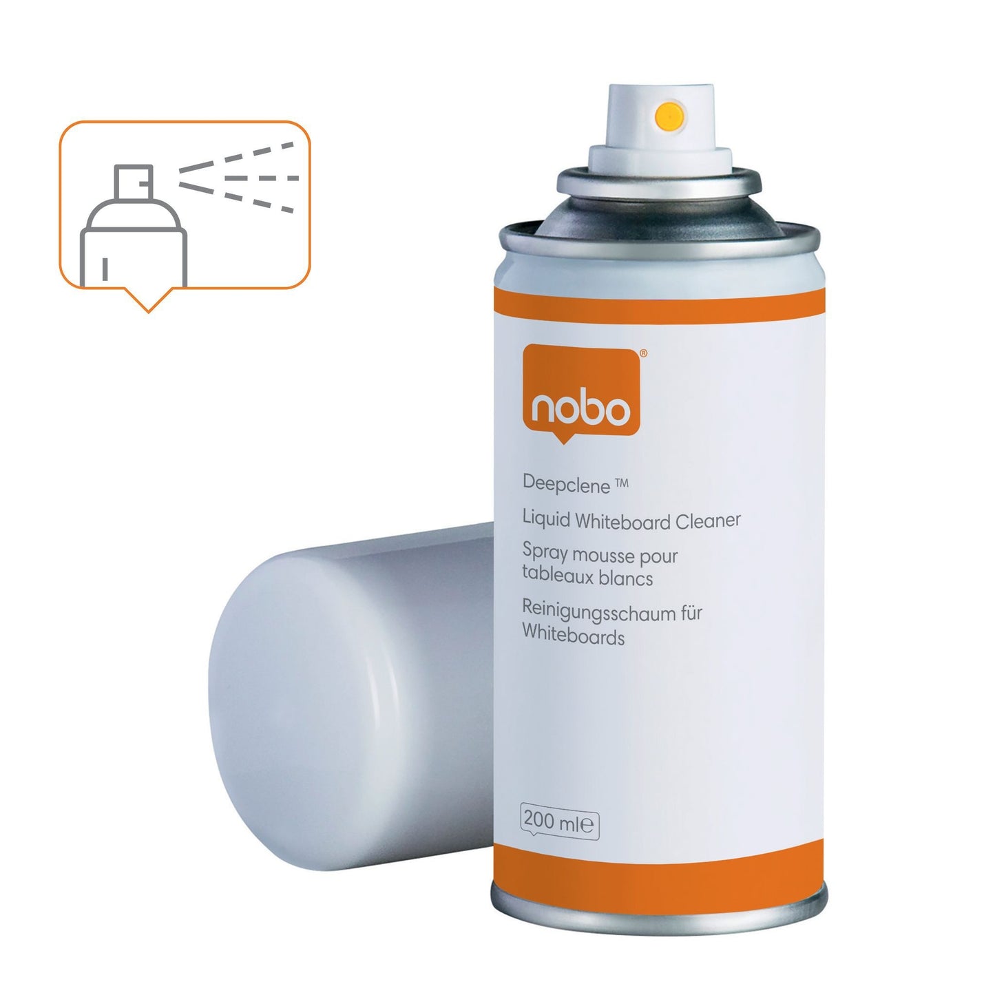 Nobo Deepclene Whiteboard Reinigingsspray, 250 ml
