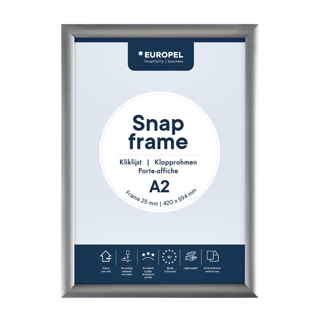 Aluminium kliklijst Europel A2 25mm met Easy-Click