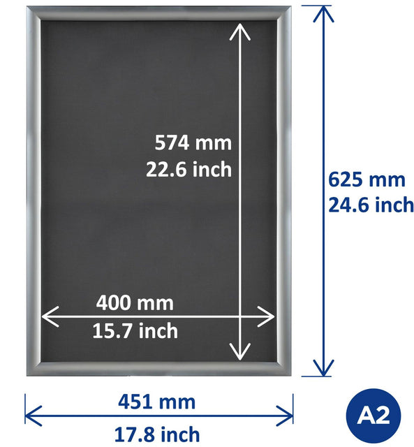 Aluminium kliklijst Europel A2 25mm met Easy-Click - 3