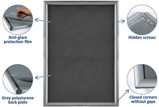 Kliklijst Europel B2 50x70cm met 25mm profiel en Easy-Click - 3