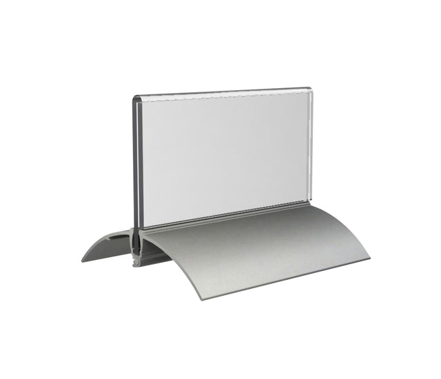 Tafelnaambord Europel 52x100mm Acryl met Aluminiumvoet - 2