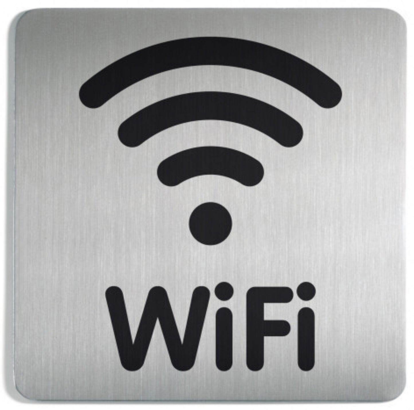 WiFi Vlak Pictogram 150x150 mm RVS
