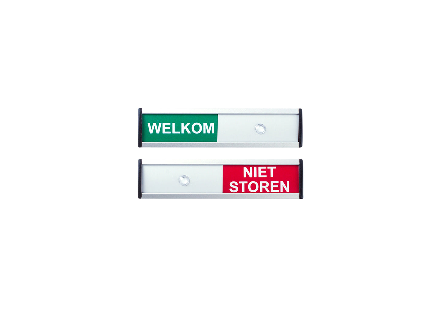 Informatiebord Welkom/Niet Storen 125x30mm Aluminium