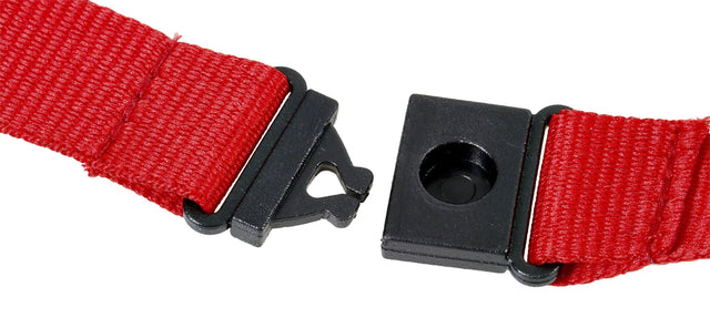 Badgekoord Europel Rood Met Karabijnhaak en Veiligheidssluiting - 3