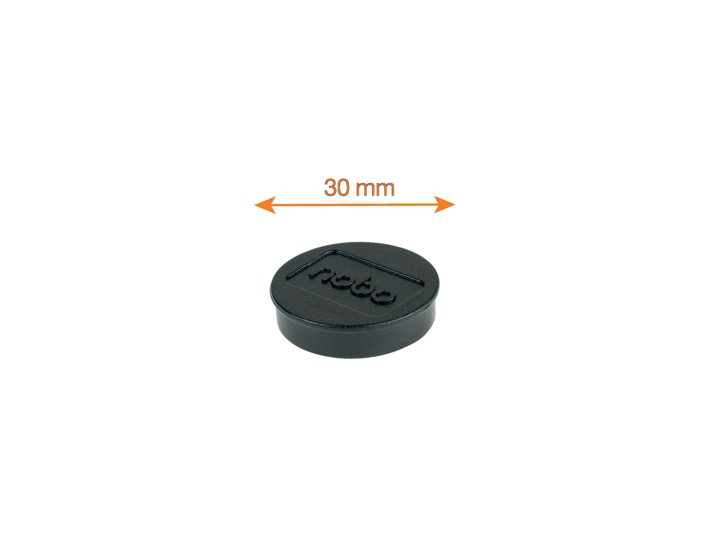 Nobo Magneet Ø30mm Zwart, Blister 4 Stuks - 2