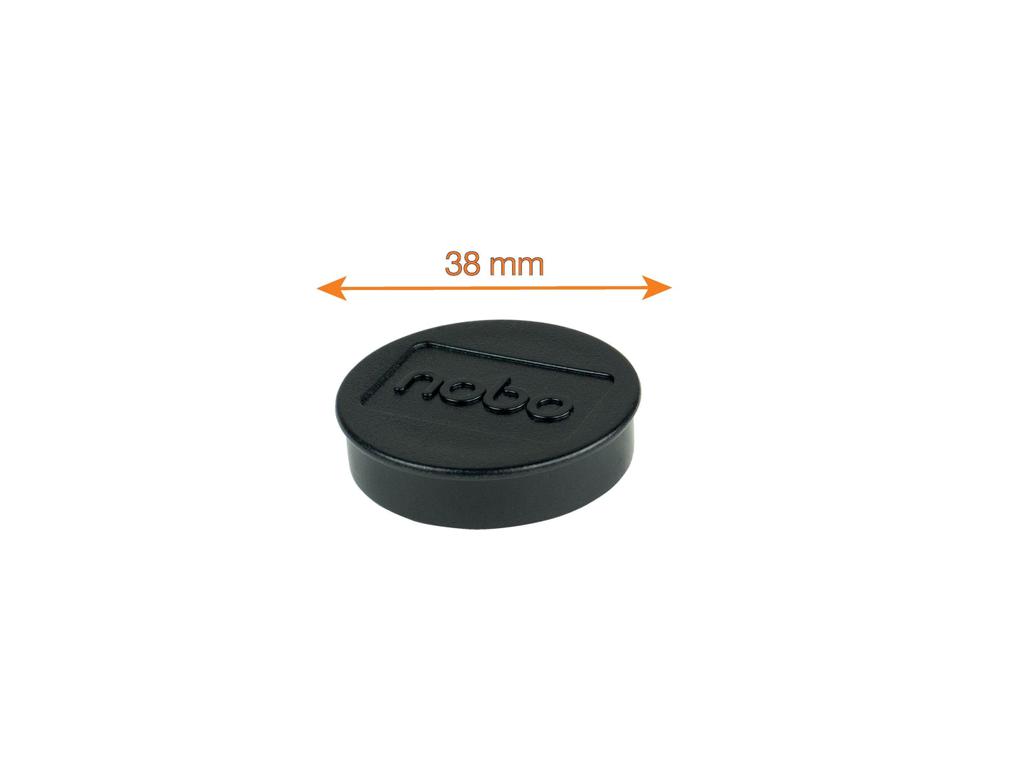 Nobo Magneet 38mm Zwart - 2