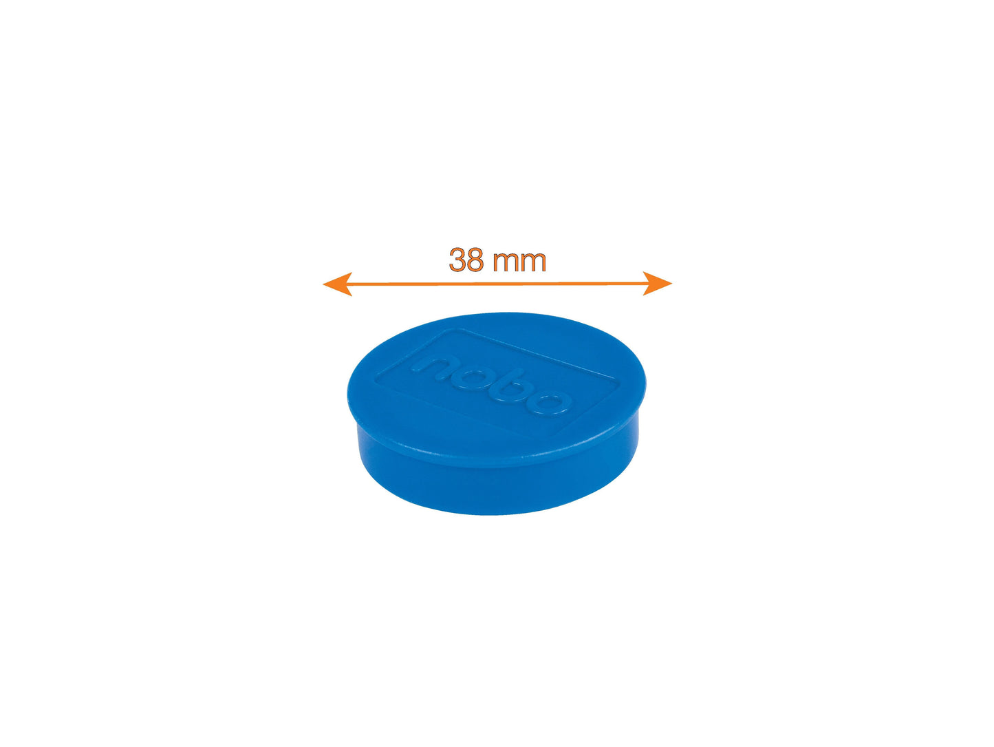 Nobo Magneet Ø38mm Blauw, Blister 4 Stuks - 2