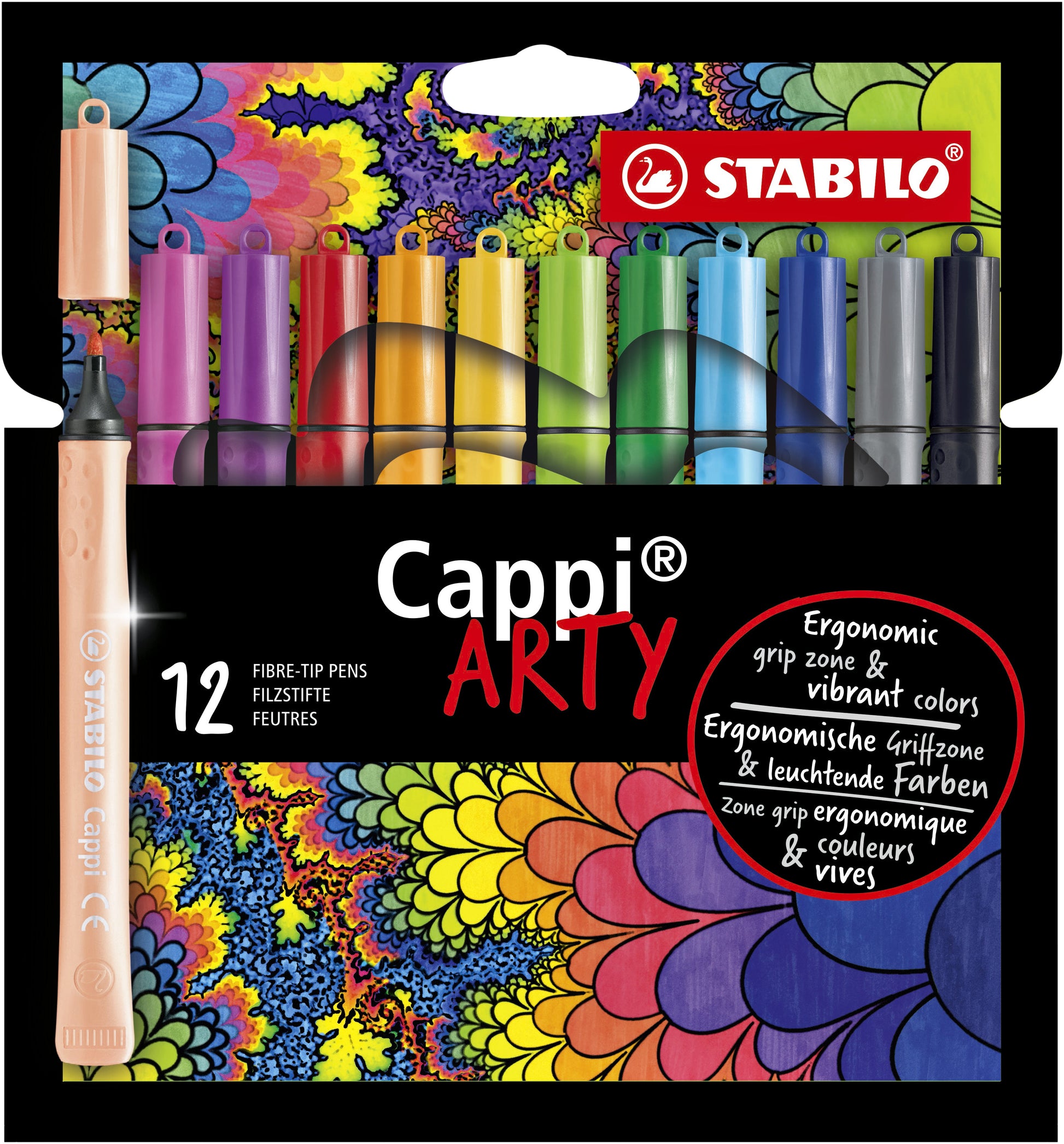 STABILO Cappi 168/12 Arty M Assorti Viltstiften