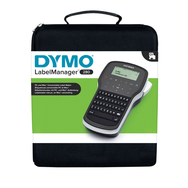 Dymo LM 280 Qwerty Labelmanager met 12mm labels en koffer
