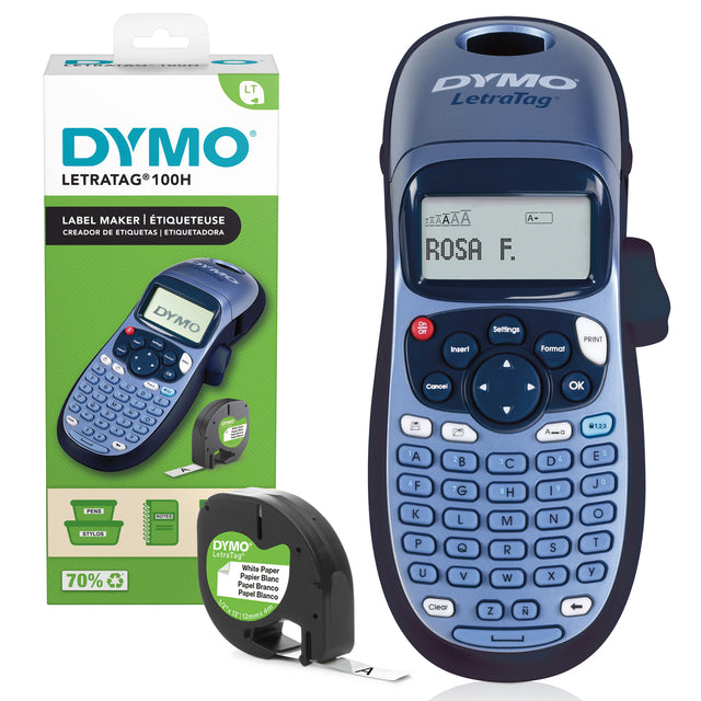 Dymo LetraTag 100H labelprinter voor 12mm tapes in blauw - 3