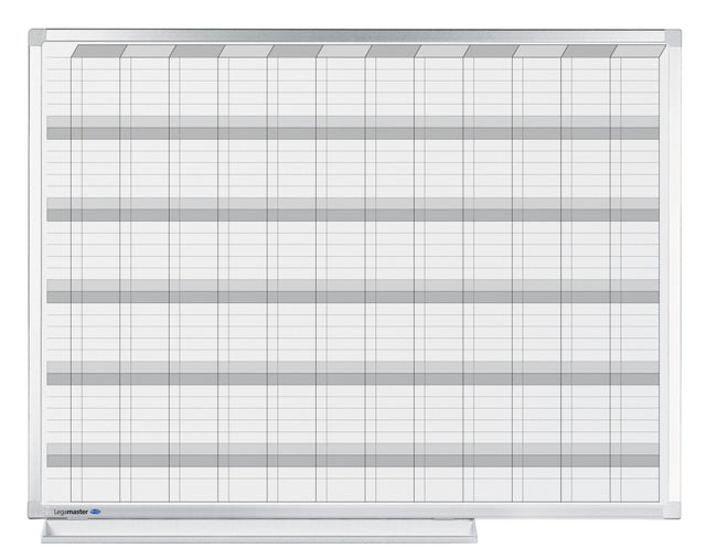 Horizontaal planbord met magneethoudend oppervlak, 90x120cm