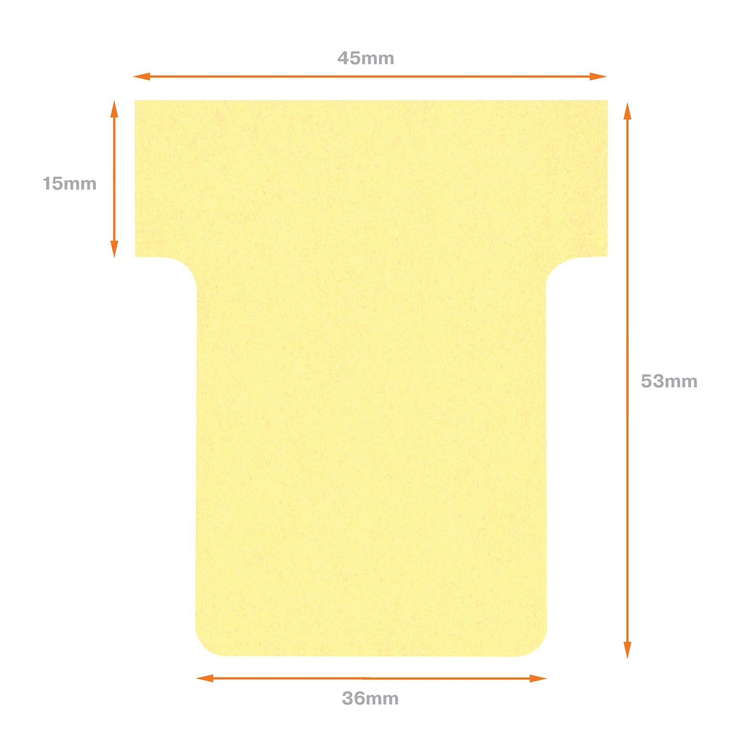 Planbord T-Kaart Nobo Nr 1.5 Geel, 36mm breed, pak 100 stuks - 4