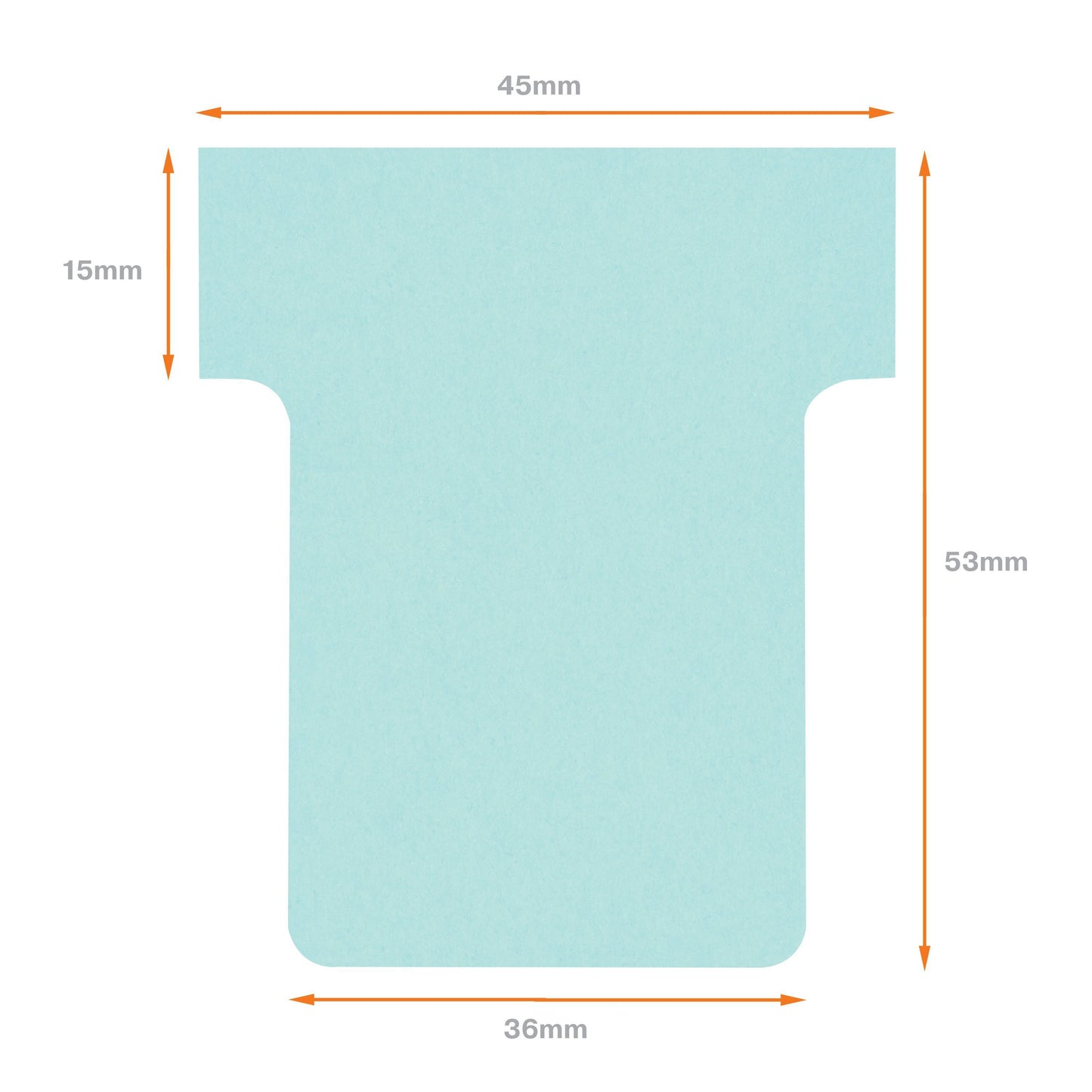 Planbord T-Kaart Nobo Nr 1.5 36mm Blauw, set van 100 stuks - 4