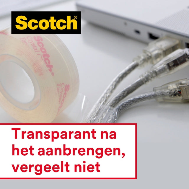 Scotch Crystal 600 doorzichtig plakband, 19 mm x 7,5 m, 2+1 disp - 2