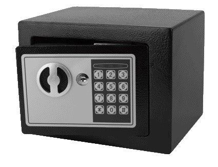 Pavo Elektronische Mini Kluis 230x170x170mm met Noodsleutel, Zwart - 2