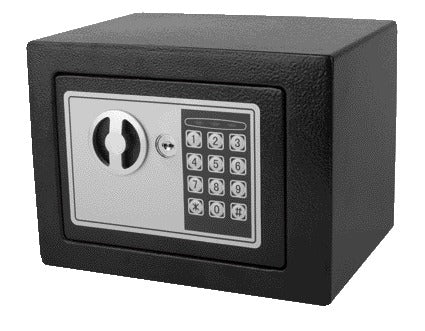 Pavo Elektronische Mini Kluis 230x170x170mm met Noodsleutel, Zwart - 4