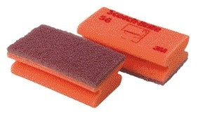 Rode Scotch-Brite Delicaat Schuurspons 70x133mm met Handgreep
