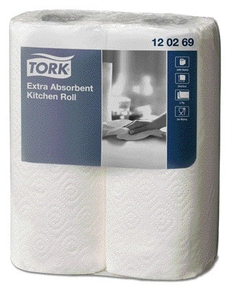 Tork Extra Absorberende Keukenrol Wit 2 Rollen