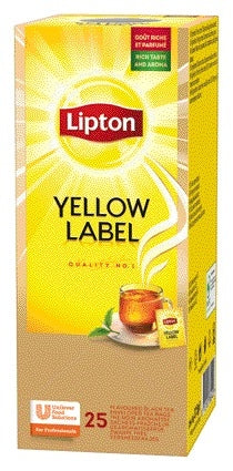 Lipton Yellow Label Theezakjes, 25x1.5g - 2