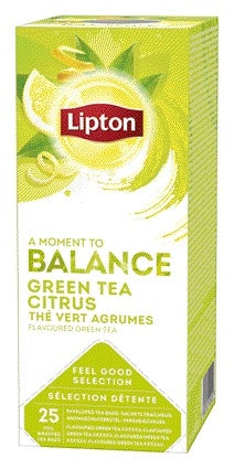 Lipton Green Tea Citrus, Balance, 25 Zakjes van 1.5g