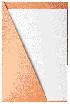 Insteekmap Quantore driehoek 219x330 225gr chamois