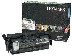 Lexmark T650A11E Zwart Tonercartridge, Prebate