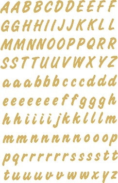 HERMA Etiket 4152 8mm Goud Op Transparant A-Z