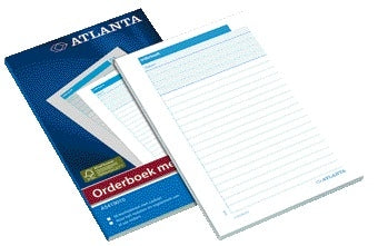 Orderboek Djois Atl 185x110mm 50x2vel met carbon
