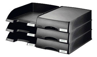 Leitz Plus A4 Brievenbak met Lade Zwart - 3