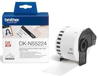 Brother DK-N55224 doorlopende labels 54mm x 30,48m zwart/wit