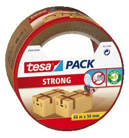Verpakkingstape tesapack Strong 66m x 50mm bruin
