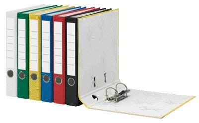 Ordner Qbasic A4 50mm Geel met kartonnen omslag en metalen grijpgat - 2
