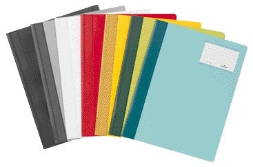 Durable A4 PVC Snellehechter Map met Etiketvenster en Binnentas - 2