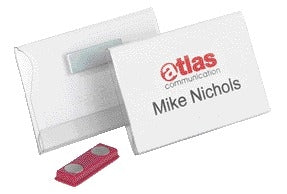 Durable Congresspeld Met Magneet 54x90mm Zilvergrijs - 2