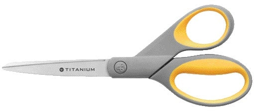 Westcott kantoorschaar 210 mm titanium met kunststof handgreep