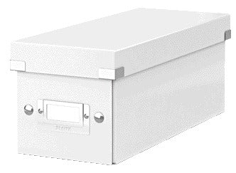 Leitz Click Store CD-Box Wit 143x136x352mm met Labelhouder