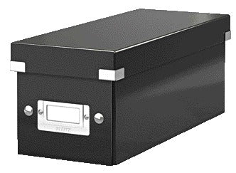 Leitz Wow CD-Box Klik & Opvouwbaar Zwart 143x136x352mm