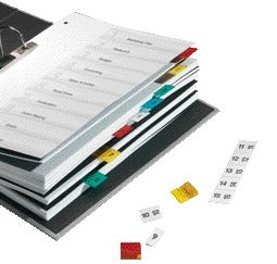 Durable Zelfklevende Indextabs 200mm Glashelder/Wit - 2