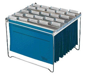 Durable Hangmappenrek voor 30-40 mappen, chroom