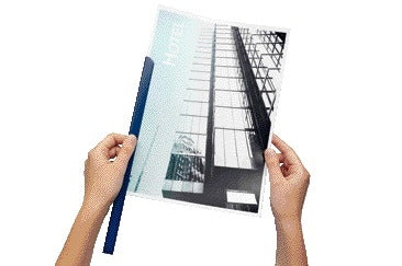 Durable Klemmap A4 blauw, 3/4mm inbindsysteem met afgeronde hoeken - 2
