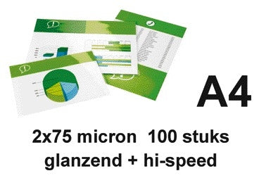 GBC A4 Hi-Speed Laminatiehoes 2x75 micron - 2