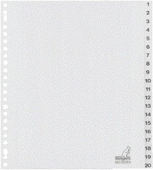 Extra brede G420CM-B A4 PP 20R, 1-20, voor showtassen