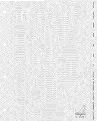 Kangaro G412J A4 4-Ringen PP Tabbladen, 12 Dlg, Cijfers, Grijs