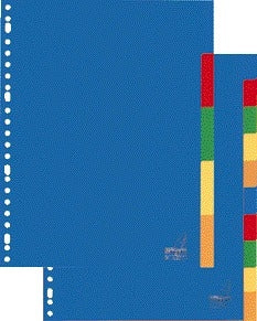 Kangaro A405M A4 23-rings blanco PP tabbladen in assorti kleuren - 2