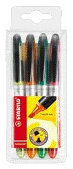 Stabilo Navigator 545/4 assorti highlighters met clip