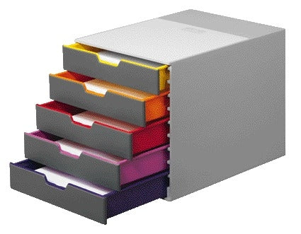 Durable Varicolor Ladebox 5 Laden, Kunststof, kleurrijk