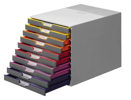 Ladenbox Durable Varicolor 10-laden, kleurrijk kunststof