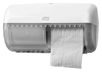 Tork T4 Twin Toiletpapier Dispenser Wit voor 2 Rollen