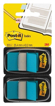 Post-it Indextabs 680 Duopack Blauw 25,4x43,2 mm